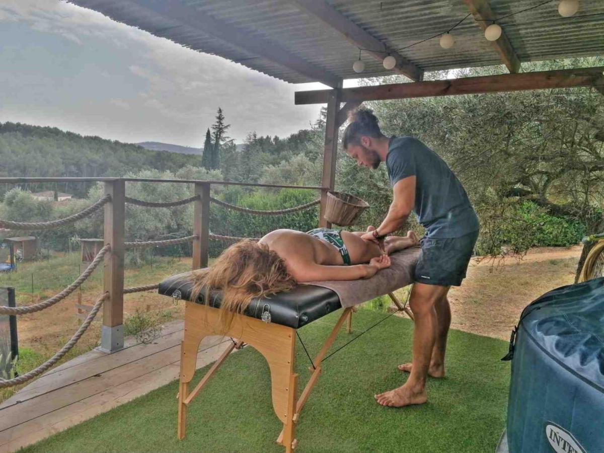 Arche De Noe Atypique, Boheme , Nature, Piscine Chauffee De Paques A Toussaint , Spa , Sauna , Loisirs Le Beausset Bagian luar foto