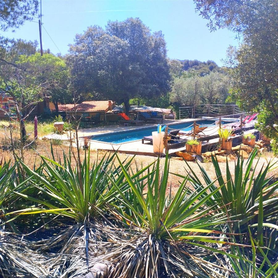 Arche De Noe Atypique, Boheme , Nature, Piscine Chauffee De Paques A Toussaint , Spa , Sauna , Loisirs Le Beausset Bagian luar foto
